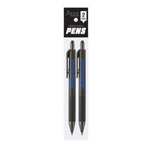 BOISE STATE ISLANDER GEL PEN w/STYLUS ATHLETIC WORDMARK 2pk GUNMETAL - main view
