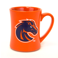Image of Boise State Mug Matte Orange Full Color Bronco
