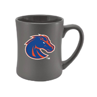 Image of Boise State Mug Matte Steel Gray Full Color Bronco