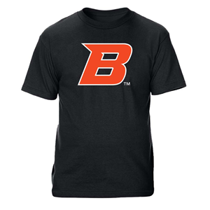 Boise State T-Shirt, Big “B” Logo (Value) by CI Sport - black (SKU: 13442637525) Boise State T-Shirt, Big “B” Logo (Value) by CI Sport - black