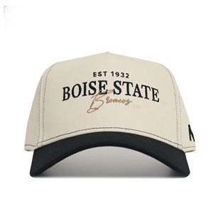 Boise State Hat, Vintage Wordmark Over Script Broncos by No Rivals -  natural