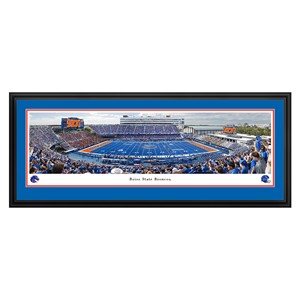 Boise State Albertsons Stadium Panorama - Deluxe Frame 44 x 18 by Blakeway Panoramas - main view