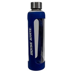 Image of Boise State Glass Water Bottle/Silicon Cover