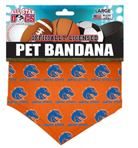 Image of BOISE STATE DOGGIE BANDANA REPEATING BRONCOS -  orange