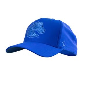 Boise State Fitted Royal Blue Hat - Tonal Athletic Logo by Zephyr