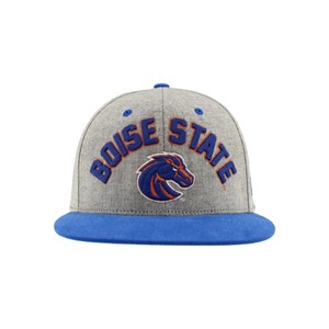 16- Boise State Cap - Flat Bill Brushed Cotton Snapback Gray and Royal Blue by Zephyr - 1 (SKU: 13196738560) 16- Boise State Cap - Flat Bill Brushed Cotton Snapback Gray and Royal Blue by Zephyr - 1