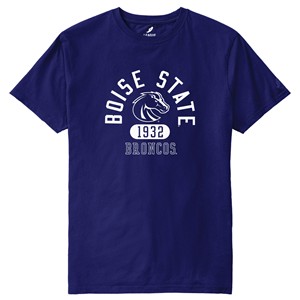 Boise State T-Shirt - Arch Over Logo 1932 Pill Royal Blue by League Collegiate Wear - main view