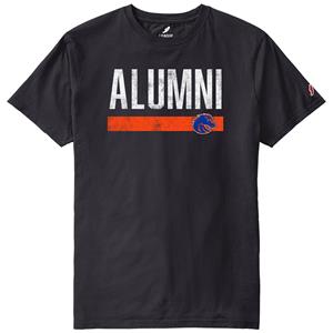 Boise State Tee, Alumni Over Bar and Logo by League Collegiate Wear - black (SKU: 13439675531) Boise State Tee, Alumni Over Bar and Logo by League Collegiate Wear - black