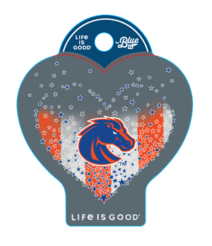 Boise State Decal Starts In Heart Bronco Lig