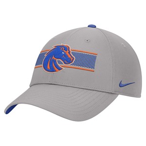 Boise State Cap - Bronco on Royal Stripe Photon Dust by Nike - main view