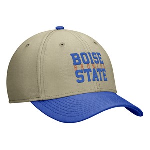 10 - Boise State Cap - Broncos Between Wordmark Beige by Nike - 2 (SKU: 13446079494) 10 - Boise State Cap - Broncos Between Wordmark Beige by Nike - 2
