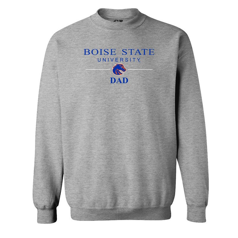 Boise State Dad Crewneck - Logo In Line by CI Sport (SKU 13493165525) Boise State Dad Crewneck - Logo In Line by CI Sport - main view