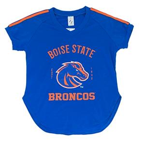 Image of BOISE STATE WOMEN TEE LOGO OVER BRONCOS ZOOZATS -  1