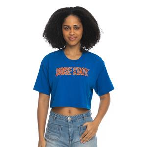 Boise State Tee Boxy Crop Wordmark
