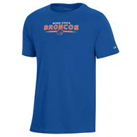 Image of BOISE STATE YOUTH TEE HI DENSITY WORDMARK LOGO -  royal
