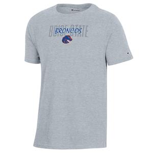 Image of Boise State Youth Tee, Broncos Through Shadow Over Logo by Champion