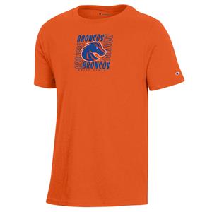 Image of BOISE STATE YOUTH TEE LOGO IN BRONCOS BOX -  orange