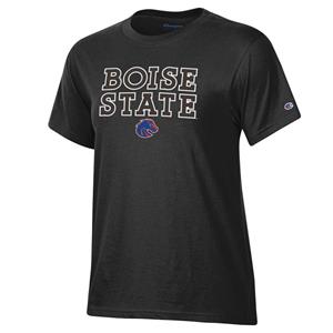 Image of Boise State Women’s Tee, Over Applique Logo by Champion