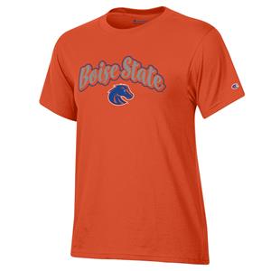 Image of BOISE STATE WOMEN TEE FOIL OVER LOGO -  orange
