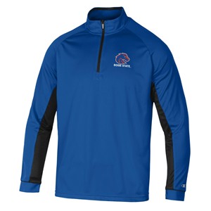 12- Boise State Men’s 1/4 Zip Pullover - Tipped Athletic Logo by Champion - main view