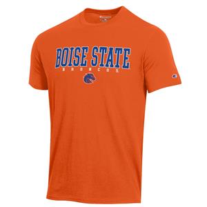 Image of BOISE STATE TEE OVER BRONCOS OVER LOGO APPLIQUE -  orange