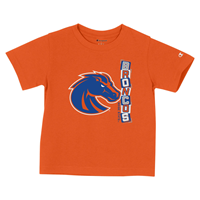 Image of BOISE STATE TEE TODDLER BRONCO LOGO BLOCKS ROYAL -  orange