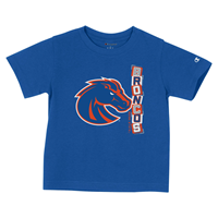 Image of BOISE STATE TEE TODDLER BRONCO LOGO BLOCKS ROYAL -  royal