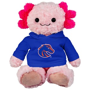 Boise State 9-Inch Cuddle Buddy Plush - Bronco Logo Hoodie by Mascot Factory -  axolotl