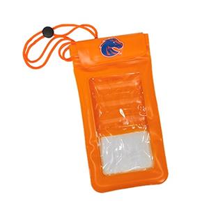 Image of BOISE STATE CELL PHONE HOLDER- FLOATING/WATERPROOF TEXT THRU -  orange