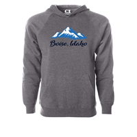 Idaho Mountains Over Script Boise Id