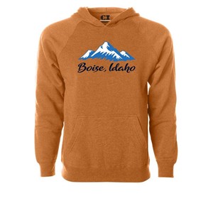 IDAHO MOUNTAINS OVER SCRIPT BOISE ID - camel (SKU: 13322038525) IDAHO MOUNTAINS OVER SCRIPT BOISE ID - camel