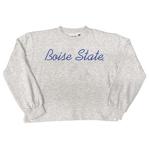 1- Boise State Women’s Crew Sweatshirt - Script Dot Embroidery by CI Sport - main view