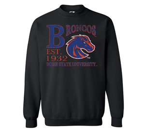 Image of Boise State Crew Bronco Over Big Logo