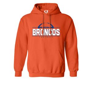 Image of BOISE STATE HOOD BRONCOS FOOTBALL GRAPHIC VALUE -  orange