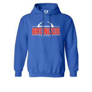 Image of BOISE STATE HOOD BRONCOS FOOTBALL GRAPHIC VALUE -  royal
