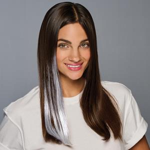 Image of Clip In Shimmer Straight Silver