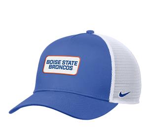 Image of BOISE STATE HAT PATCH BRONCOS MESHBACK SNAP NIKE -  royalwhite