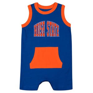 Boise State Infant Romper Snap Closue With Second Color Kangroo Pocket - main view