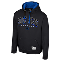 Image of BOISE STATE HOOD FLEECE ARCH EMBRD LOGO CONTRAST HOOD -  black