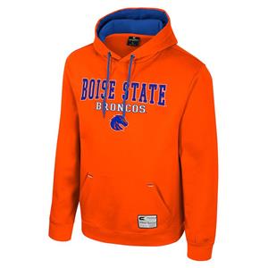 Image of Boise State Hood Logo Under Broncos