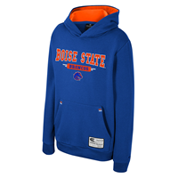 Image of BOISE STATE YOUTH HOOD WORDMARK BRONCOS LOGO EMBD -  royal