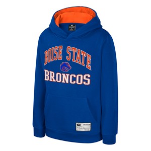 Boise State Youth Hoodie - Logo Between Wordmarks Royal Blue by Colosseum - main view