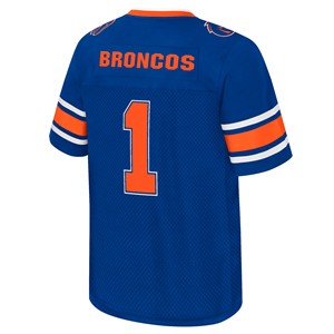 Boise State Football Jersey - Wordmark Over Number 1 by Colosseum - 1 (SKU: 13457853496) Boise State Football Jersey - Wordmark Over Number 1 by Colosseum - 1