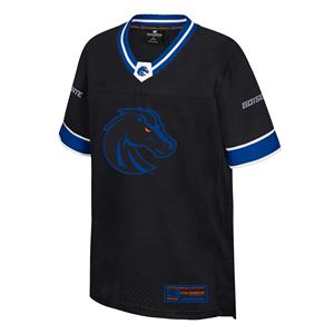 Image of BOISE STATE YOUTH FOOTBALL JERSEY CENTERED LOGO -  black