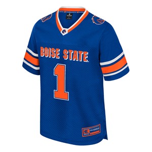 Boise State Youth Football Jersey - Wordmark Over Number 1 by Colosseum - main view