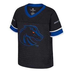 Image of BOISE STATE TODDLER FOOTBALL JERSEY CENTER LOGO -  black