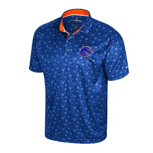 Boise State Polo - Helmets and Footballs Royal Blue by Colosseum - main view