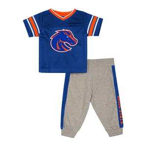 Boise State Infant Football Set - Big Logo Royal Blue and Gray by Colosseum - main view