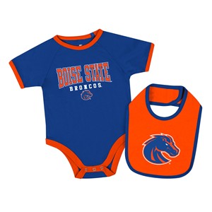 Boise State Infant Bib & Bodysuit Set - Logo Wordmark by Colosseum - main view