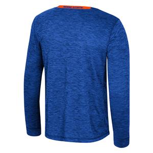 Image of BOISE STATE LS TEE CENTER LOGO OVER BRONCOS -  1